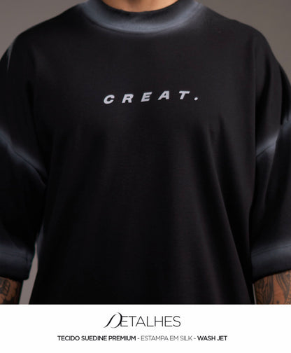 Camiseta Oversized Creat Black