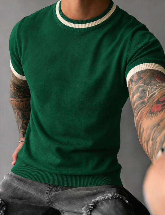 Camiseta Green Malha Fina Linha Premium Fit Minimalista