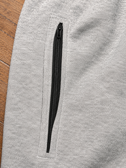 Calça Moletom Jogger LA Grey Ziper