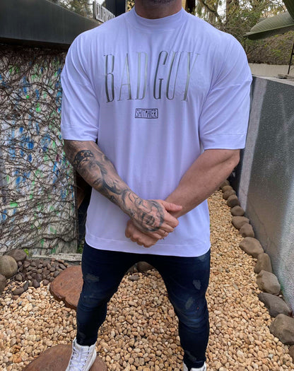 Camiseta Oversized Bad Guy White