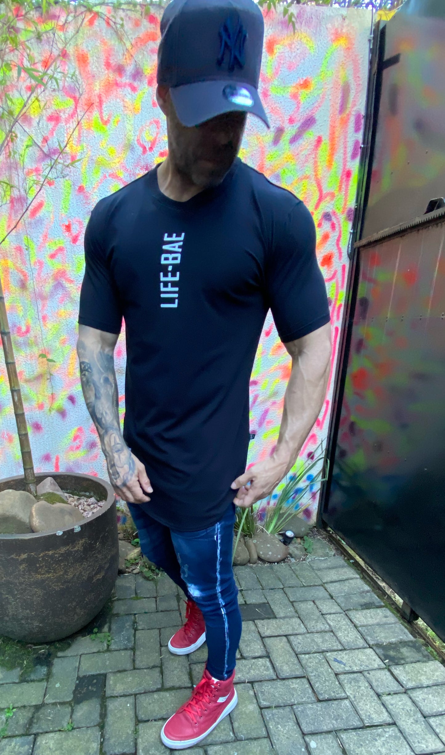 Camiseta Life Bae Alongada Black