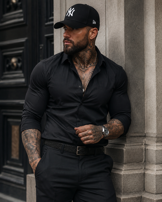 Boné New Era NY Preto Branco