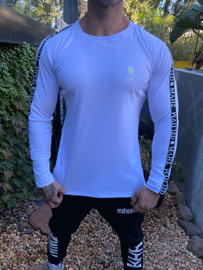 Camiseta Mahe Manga Longa Mônaco White