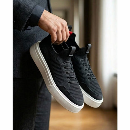 Tênis masculino casual Black White