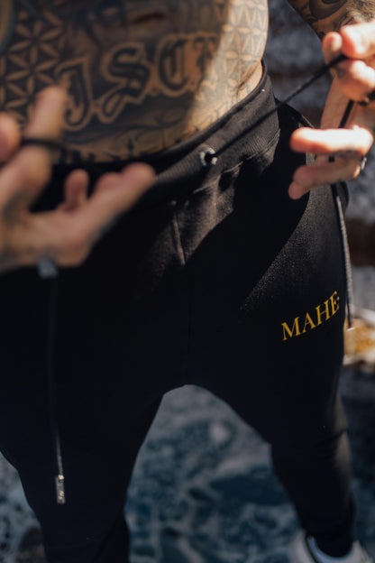 Calça Mahe Skinny Moletom Black Yellow