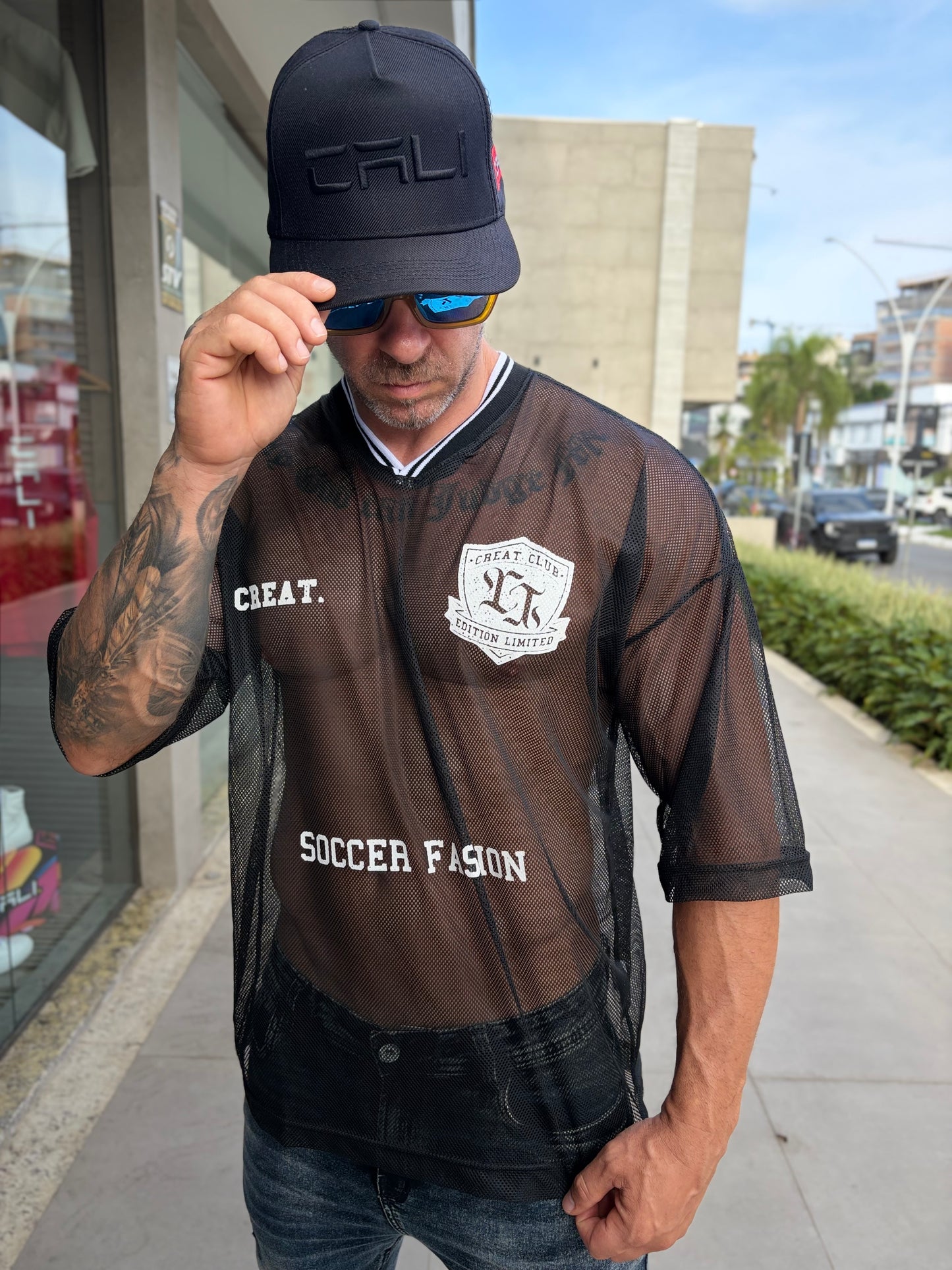 Camiseta Oversized Soccer Black
