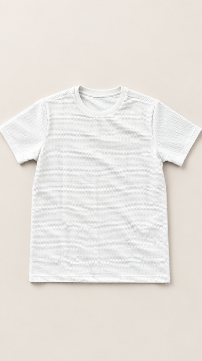 Camiseta Cali Minimalist Texture Premium Blanca