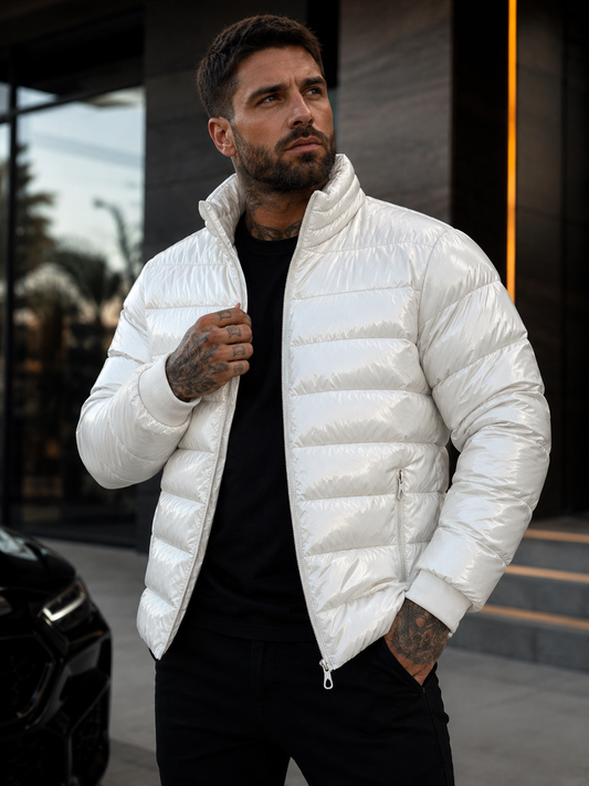 Jaqueta Tech Puffer Premium Metalizada