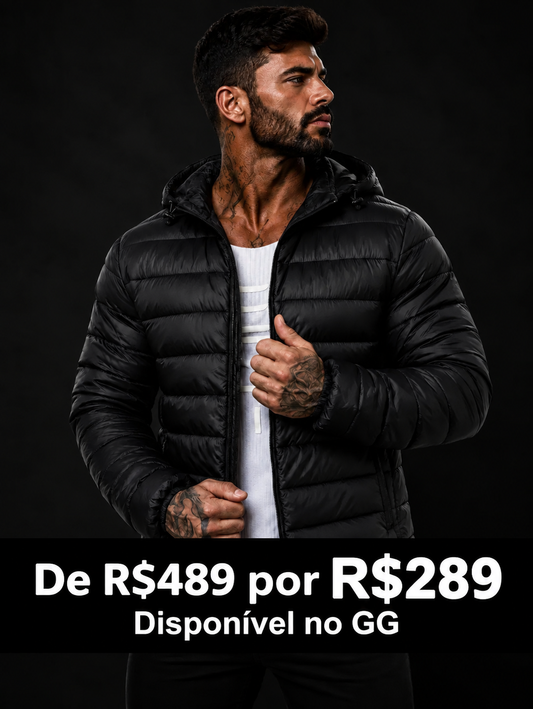 Jaqueta Puffer Black Premium