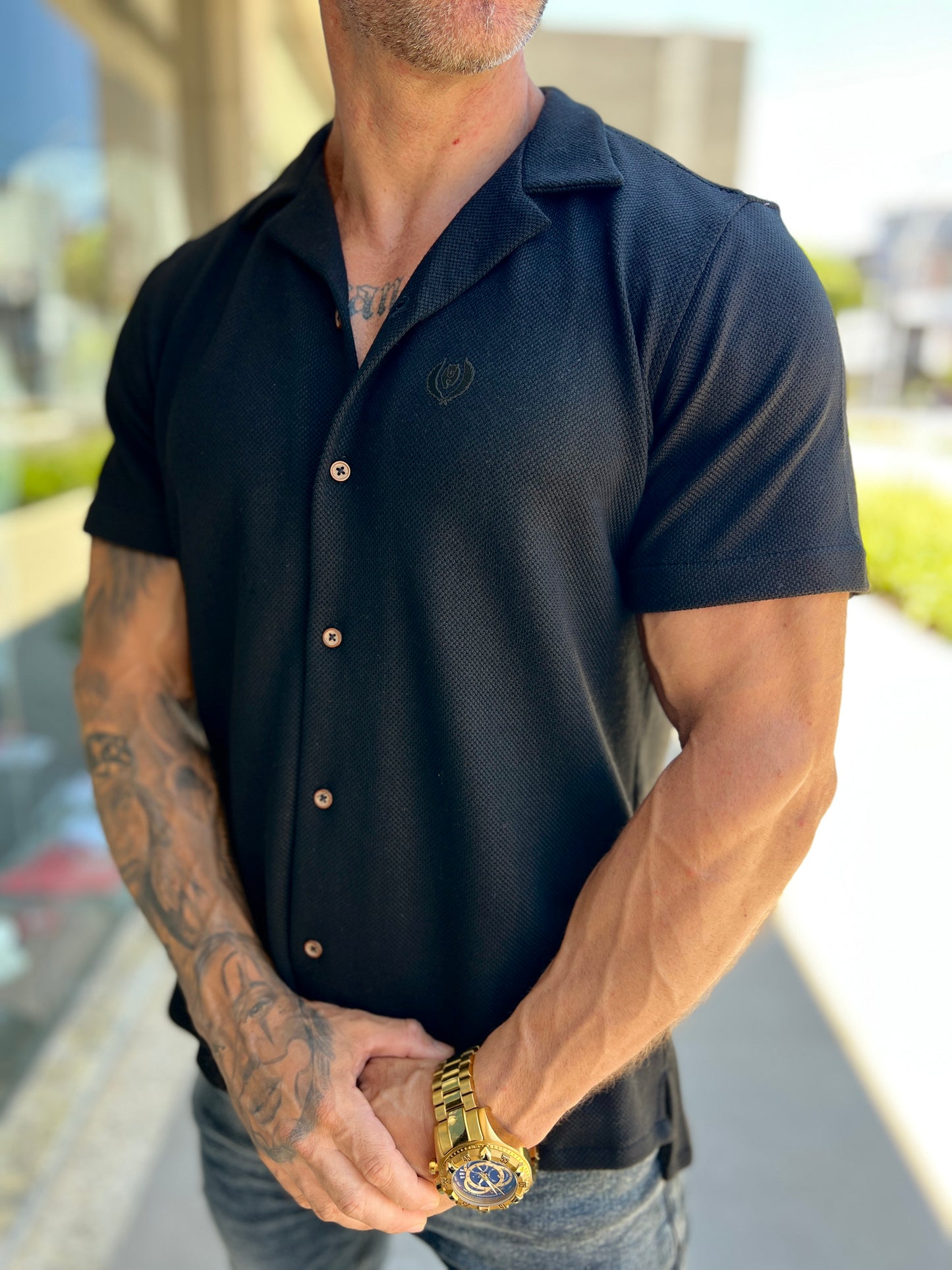 Camisa Ibiza Black - Summer 2026