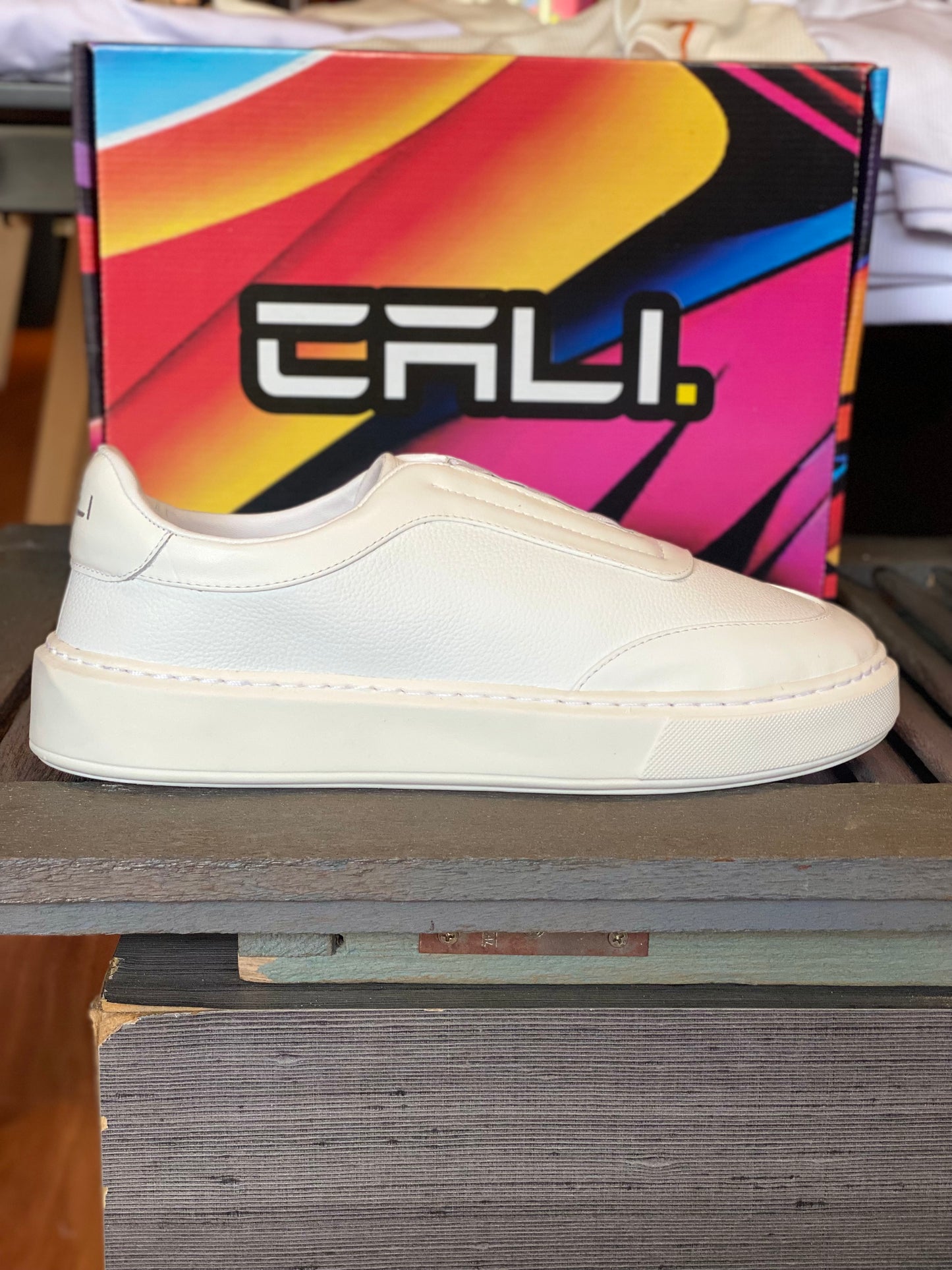 Tênis Cali White sem cadarço