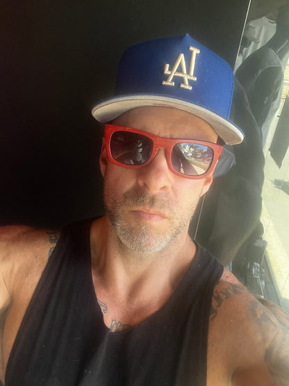 Óculos de Sol Zabo em Bambu Vermelho