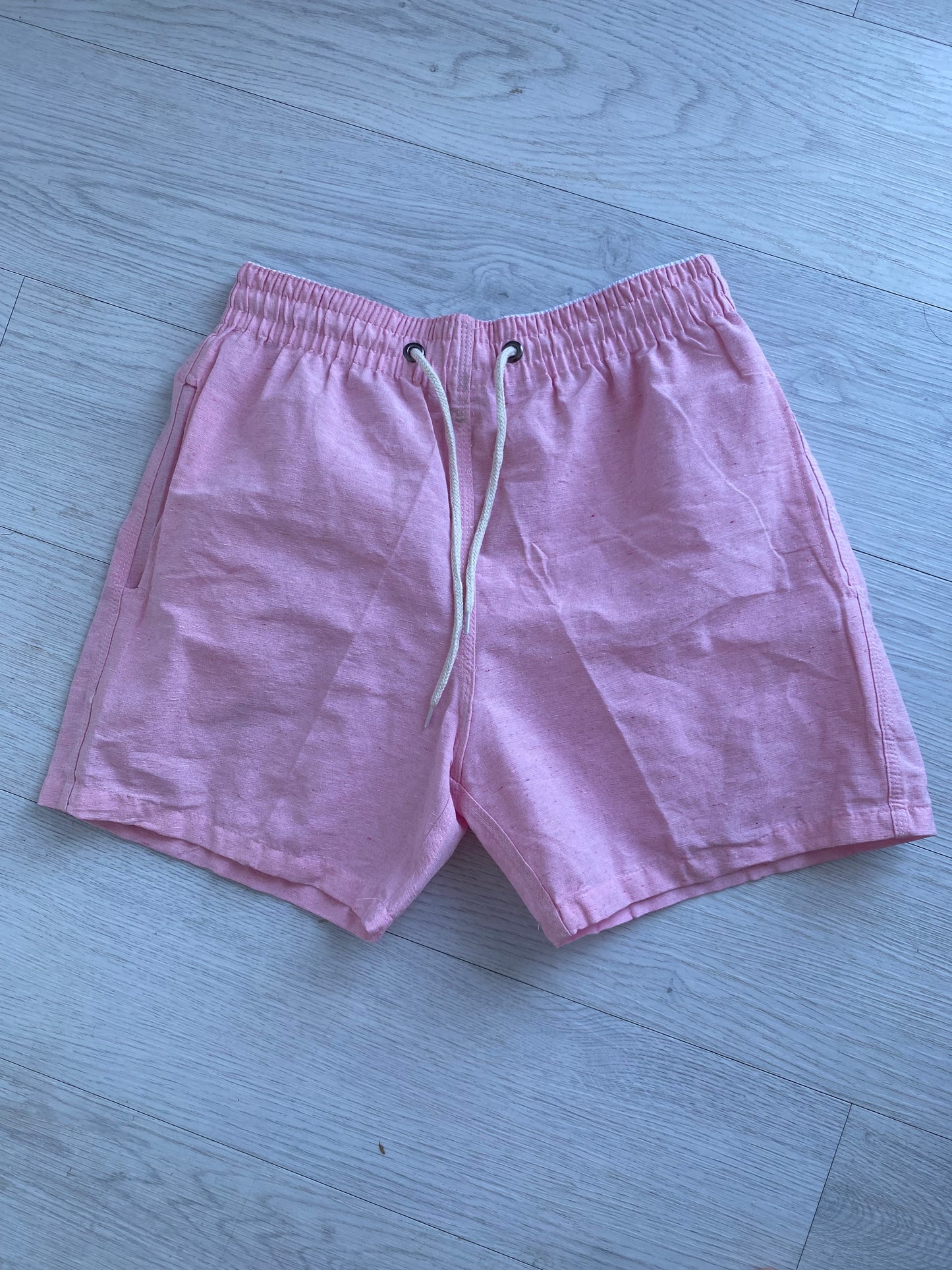 Short Mauricinho Linho Rosa