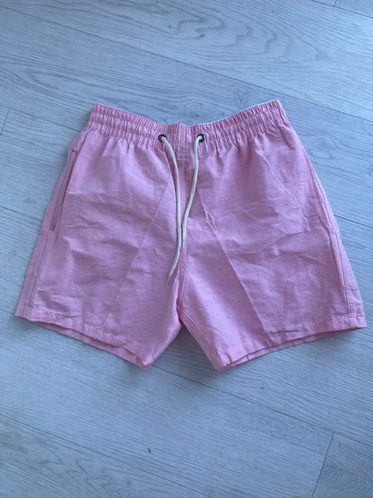 Short Mauricinho Linho Rosa