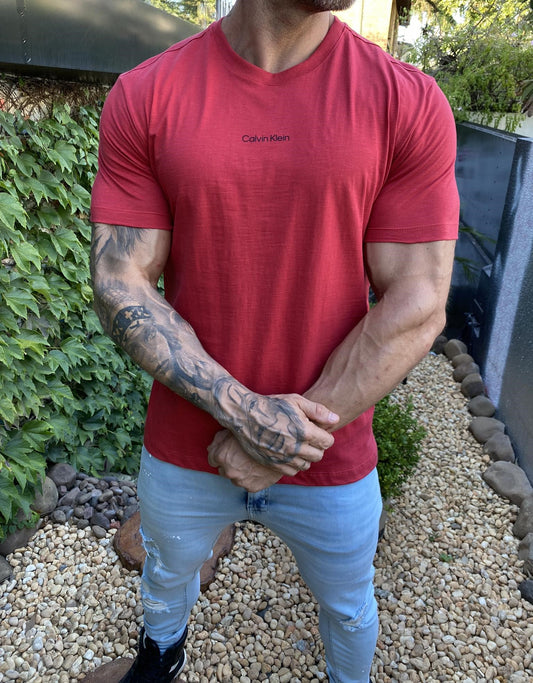 Camiseta Calvin Klein Flamê Red
