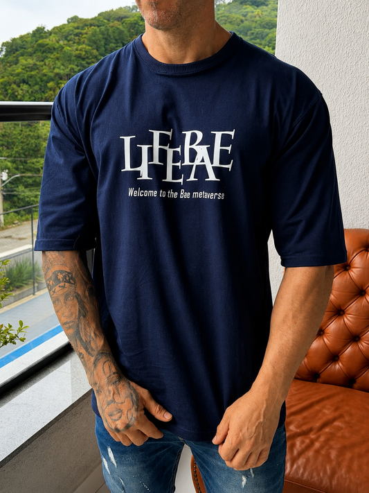 Camiseta Oversized Life Bae Madri