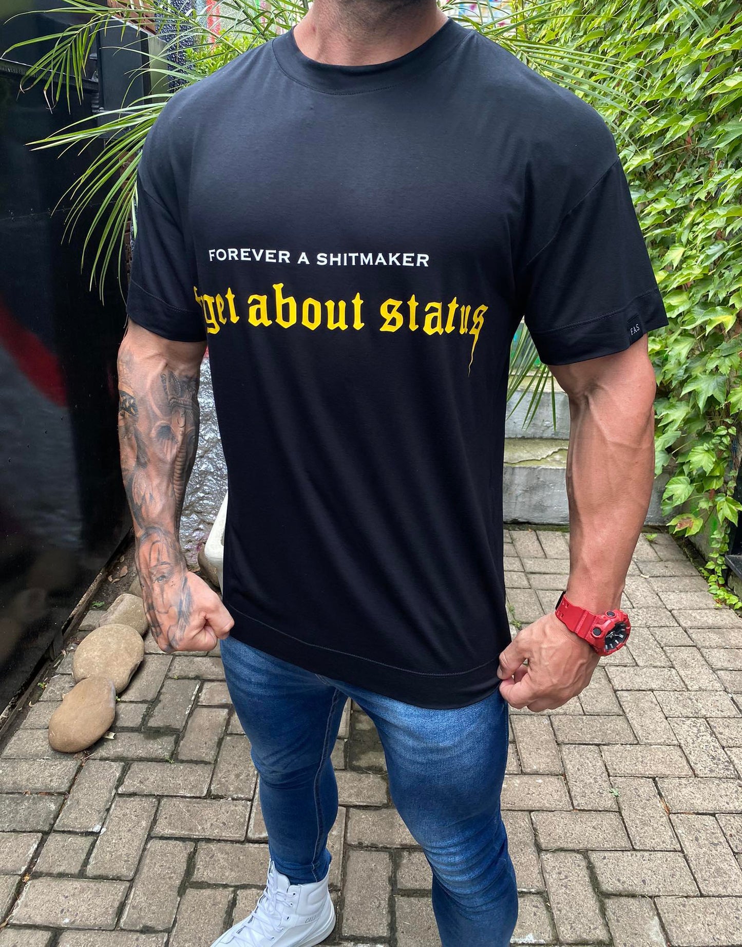Camiseta Oversized Black Yellow