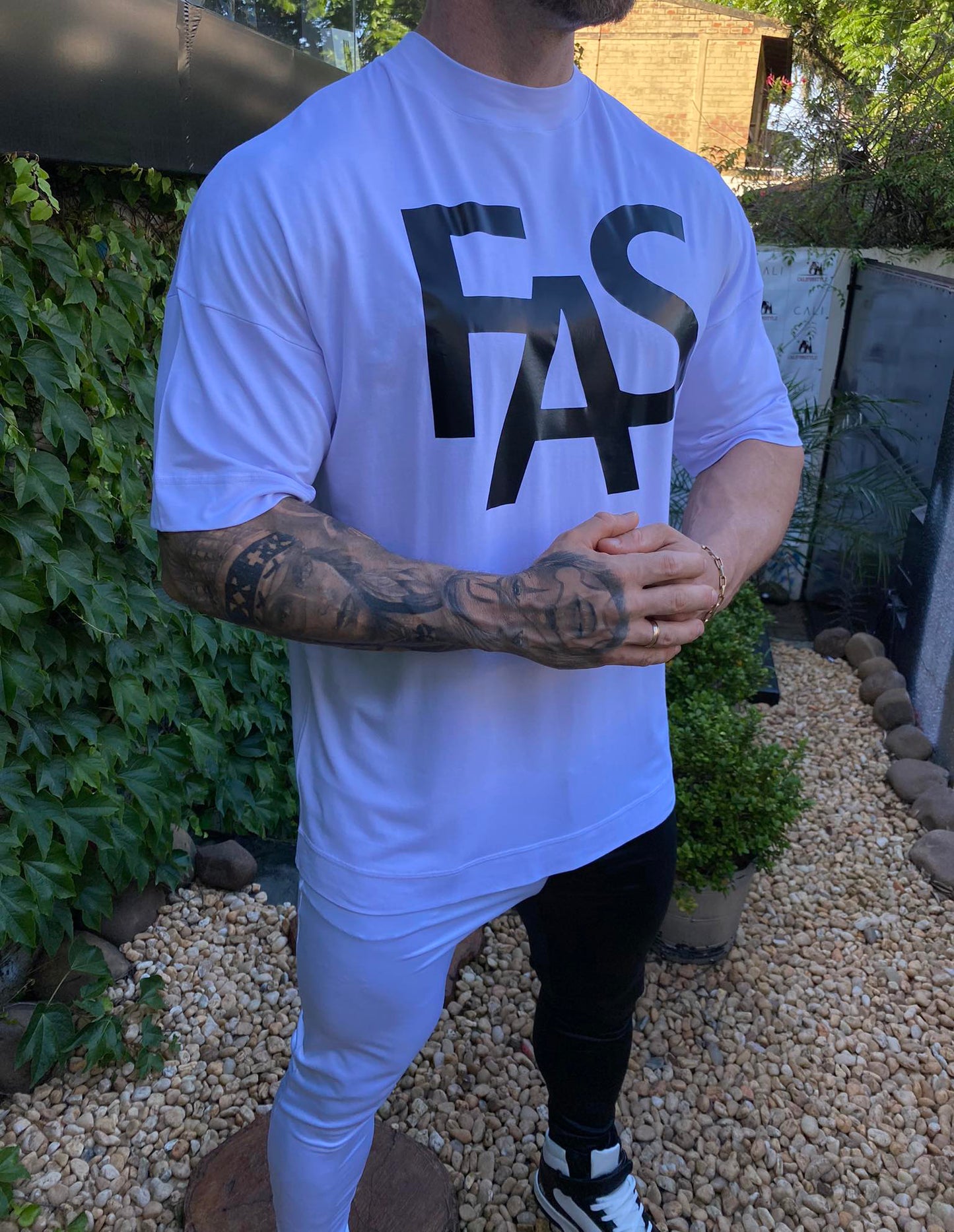 Camiseta Oversized FAS White
