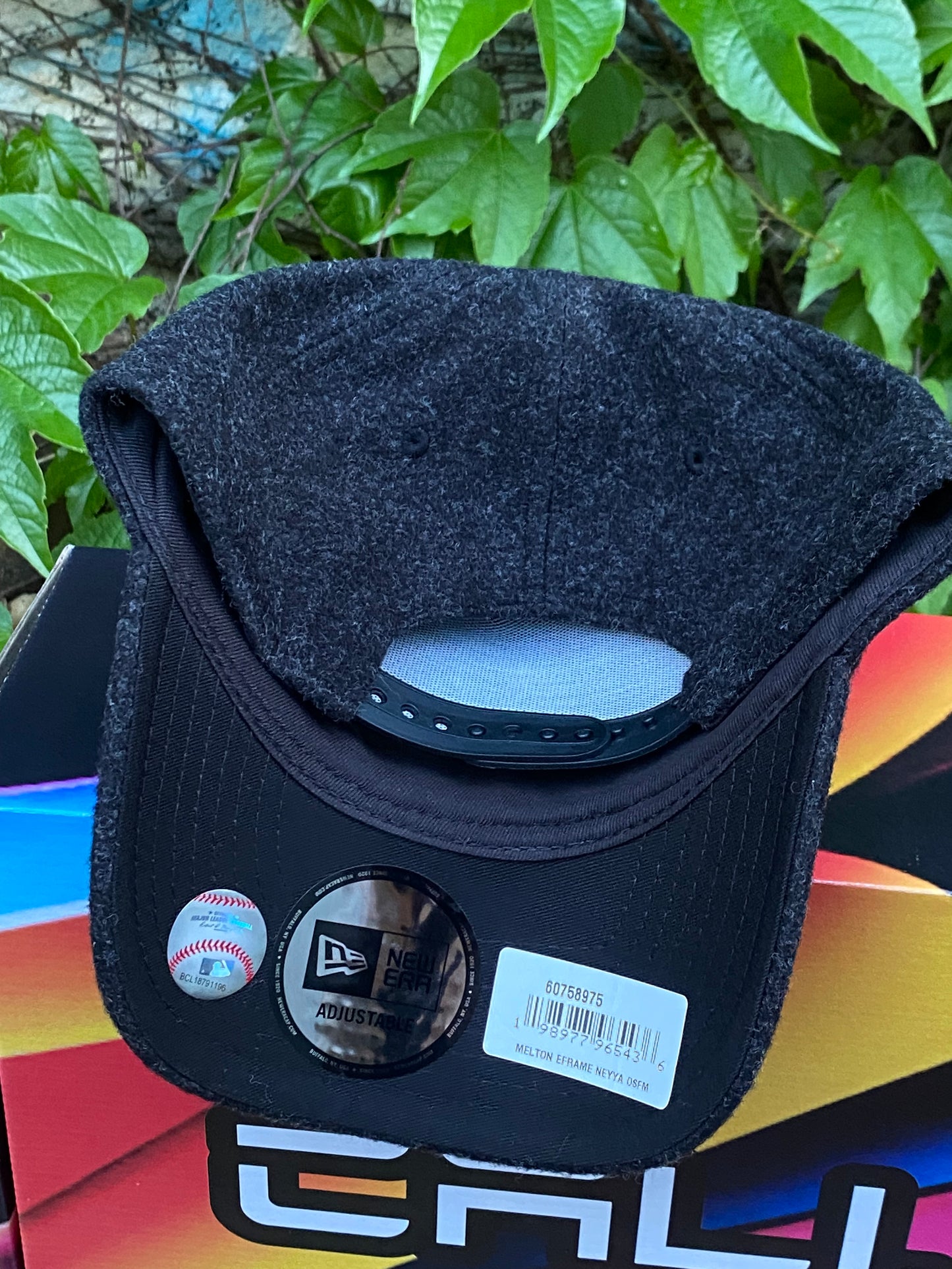 Boné New Era NY Eframe Black