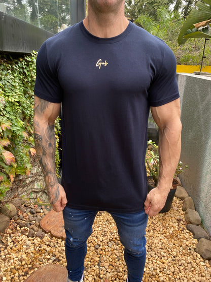 Camiseta GAB Marinho/Gold