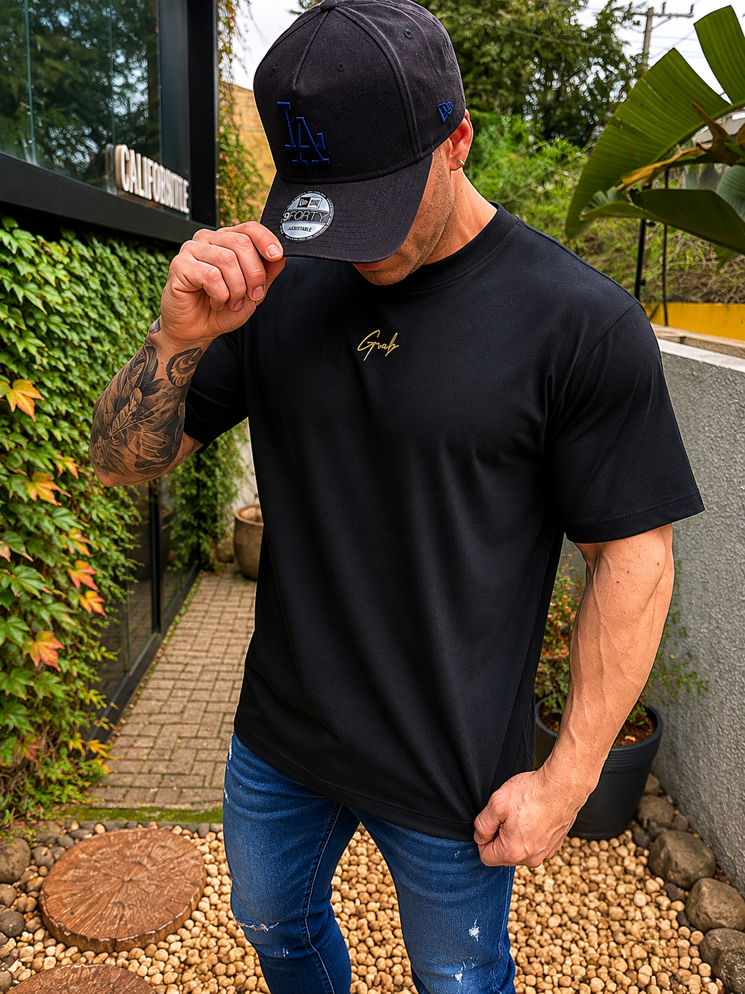 Camiseta Oversized GAB Black Gold