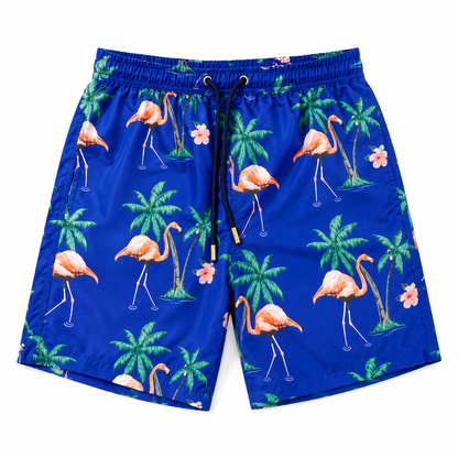 Short Beachwear Flamingo Blue