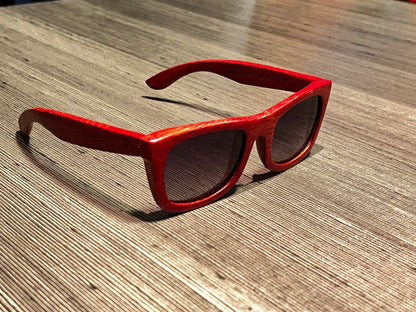 Óculos de Sol Zabo em Bambu Vermelho