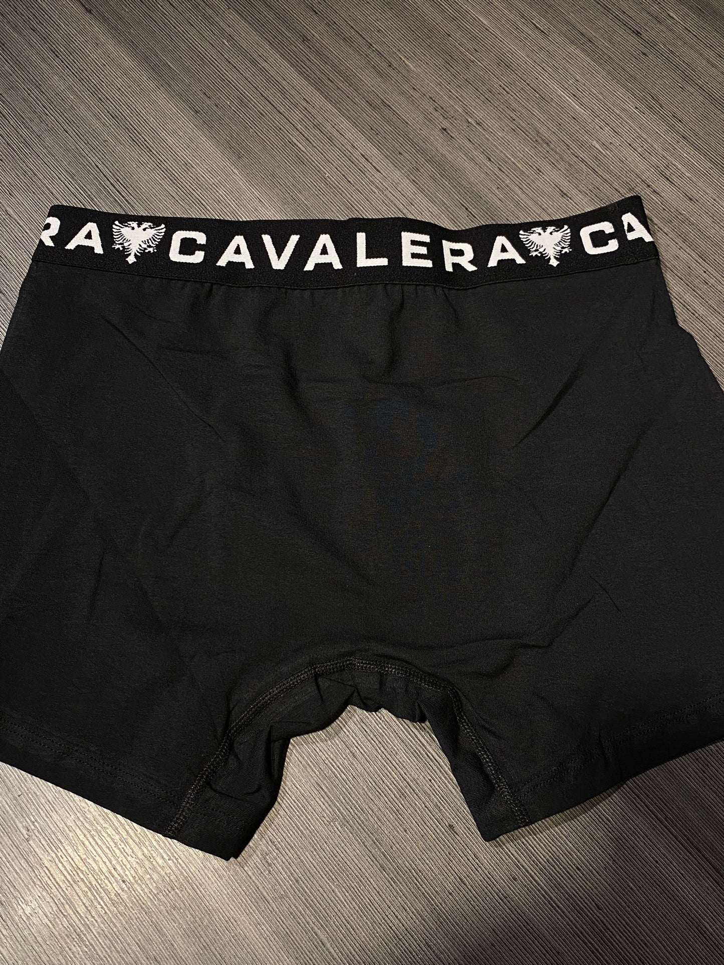 Cueca Cavalera Boxer Preto Logo