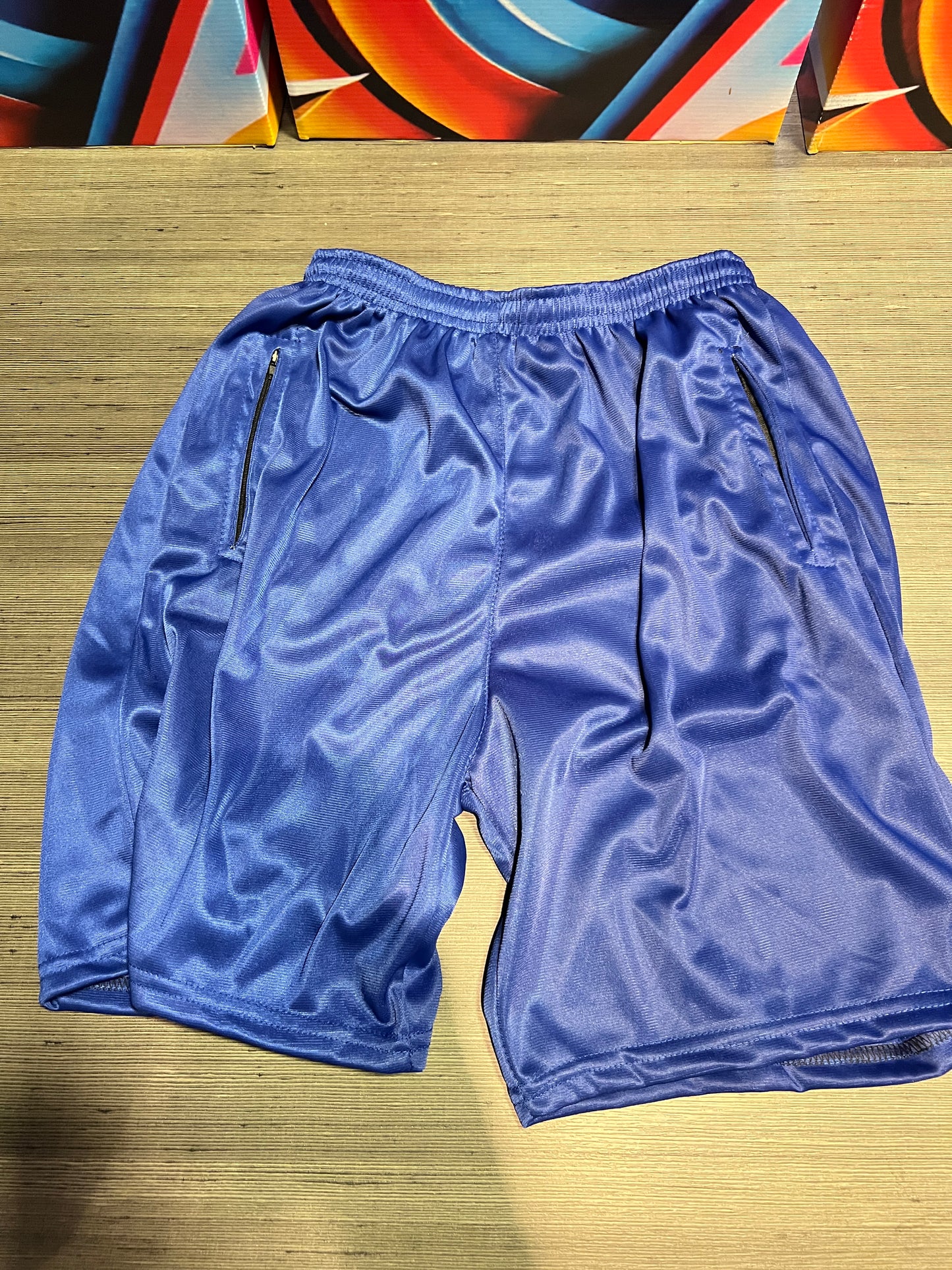 Shorts Ziper Blue