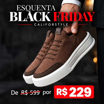 Tênis masculino casual Marrom escuro