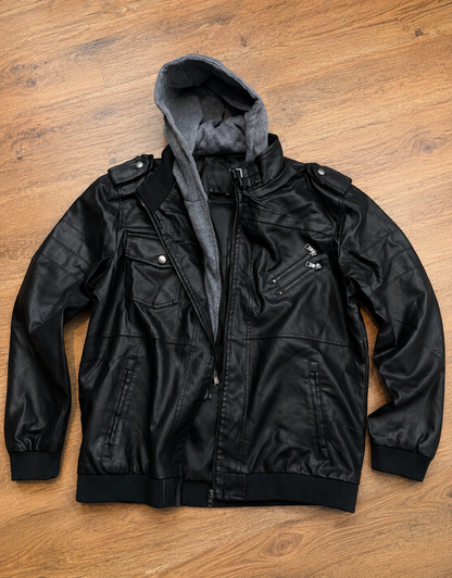 Jaqueta Urban Hood Black Forrada Capuz Moletom