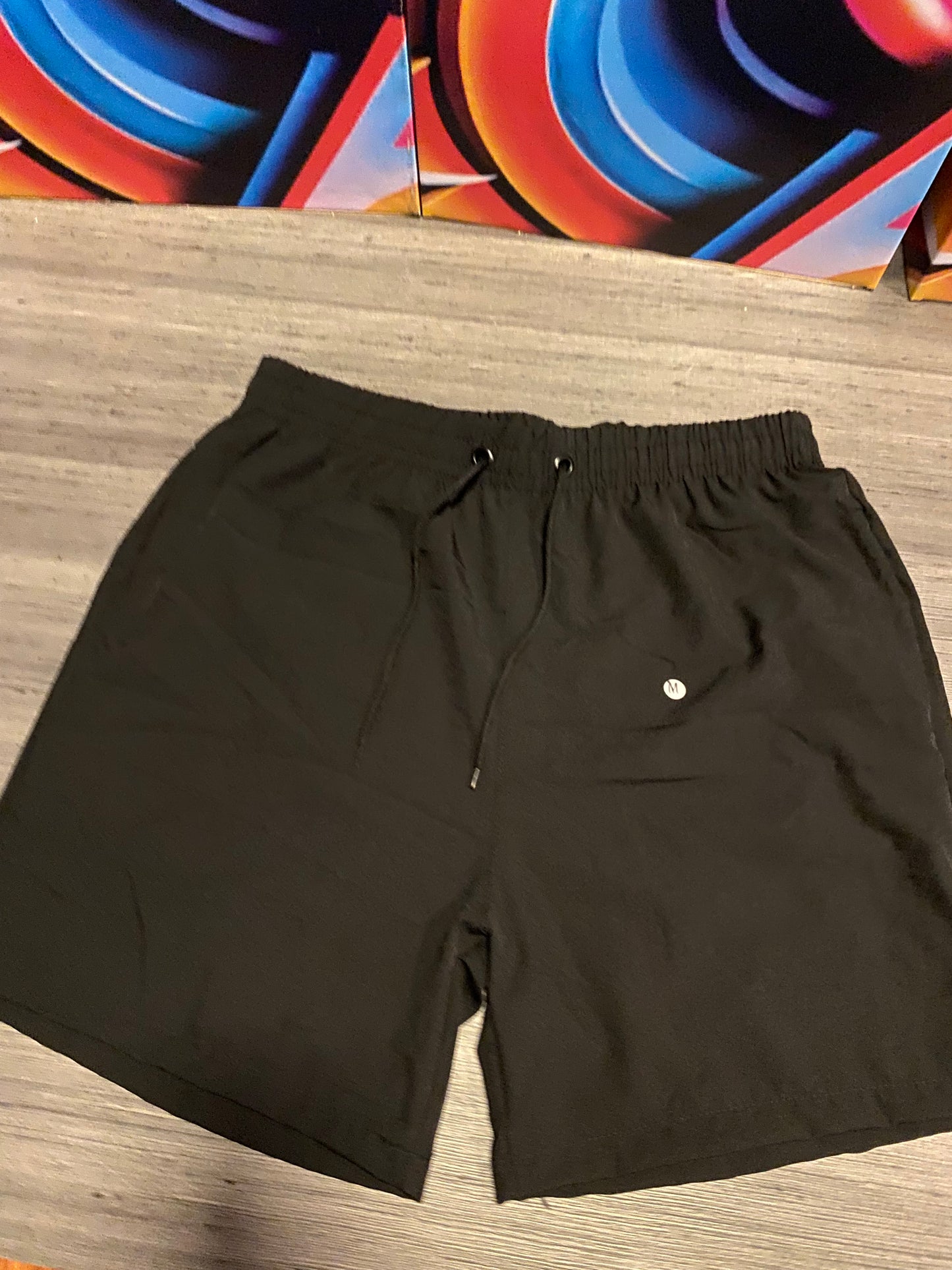 Shorts Praia-Black -Secagem rápida