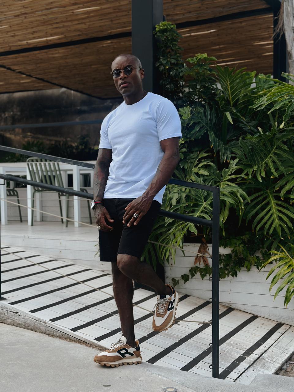 Camiseta LV Semi Long White