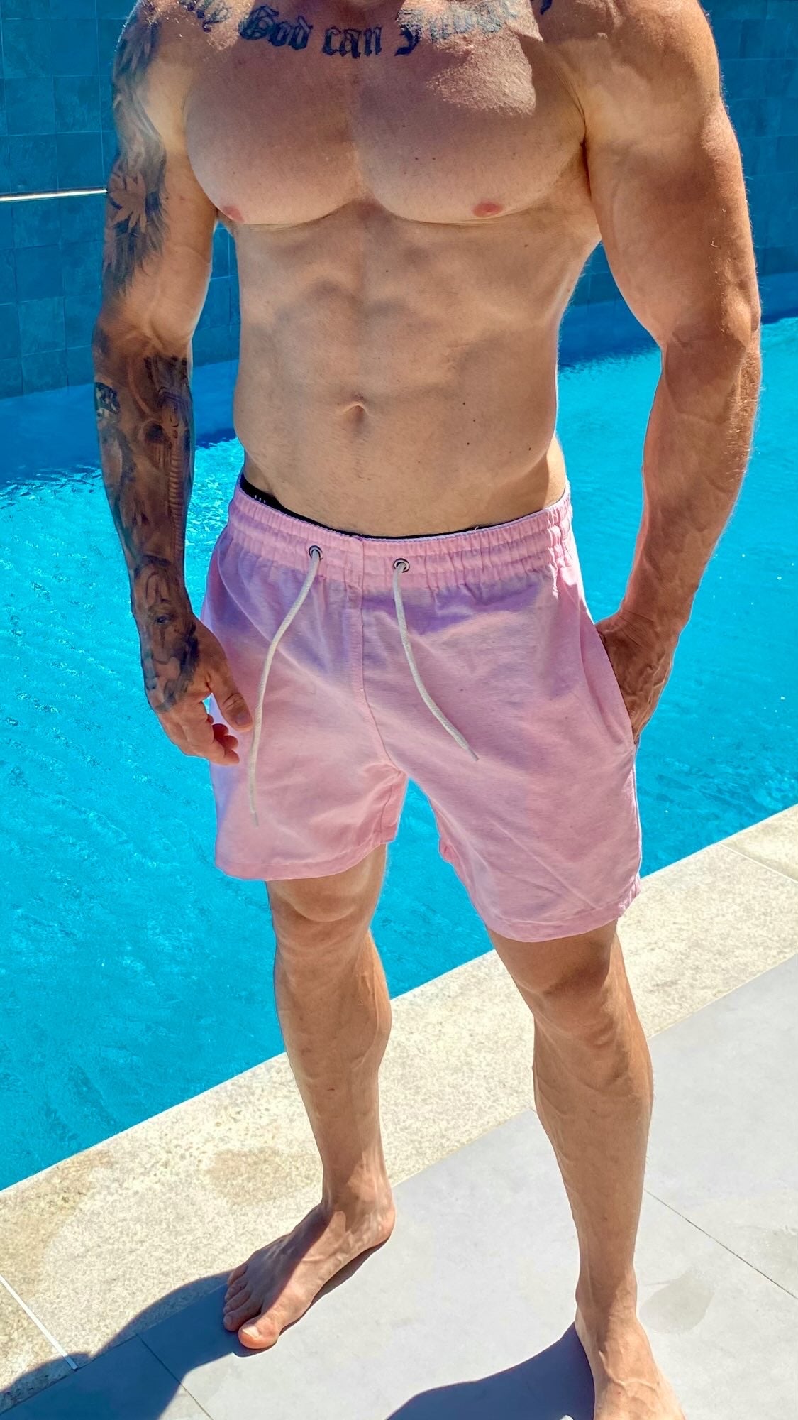 Short Mauricinho Linho Rosa