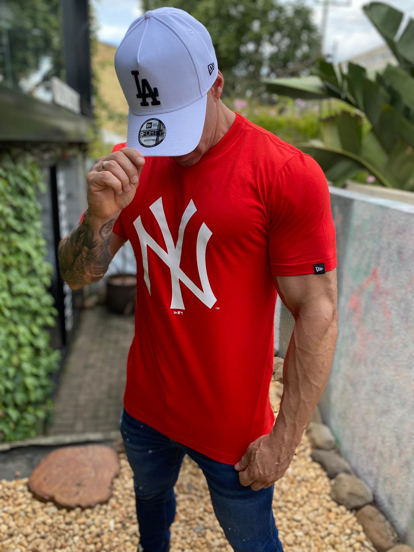 Camiseta Yankees Big Logo Red