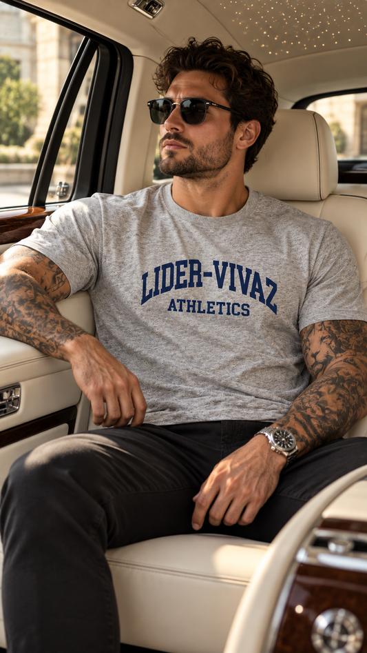 Camiseta Lider Vivaz Premium Cinza Azul