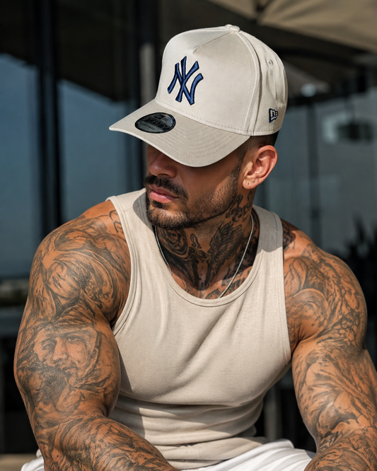 Boné NY Yankees Beige