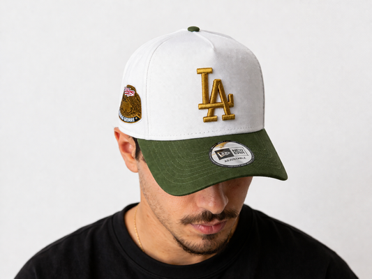 Boné New Era LA Eframe Gold Green