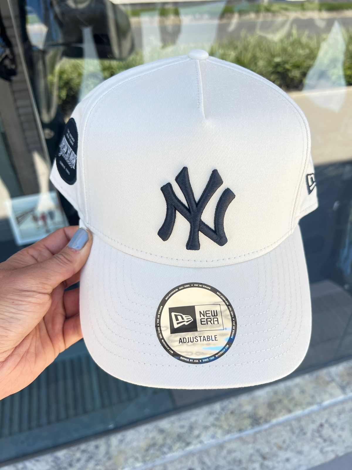 Boné New Era NY Eframe White