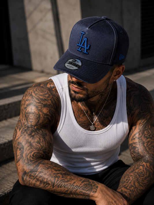 Boné 9Forty Stretch Snap MLB LA - Jeans