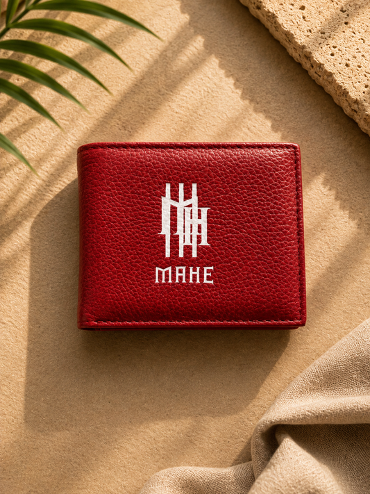 Carteira Red Logo em couro