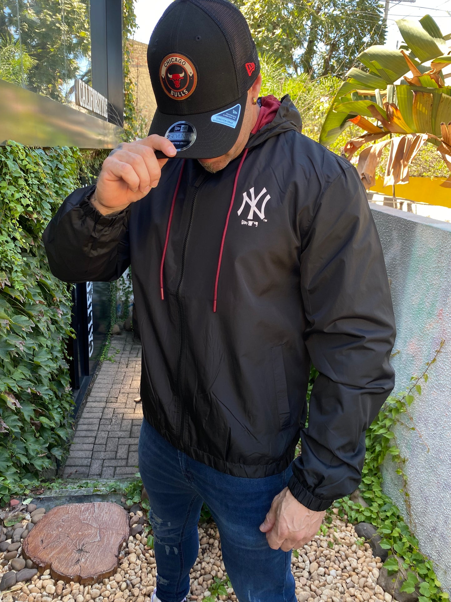 Jaqueta Corta Vento Windbreaker New York Yankees