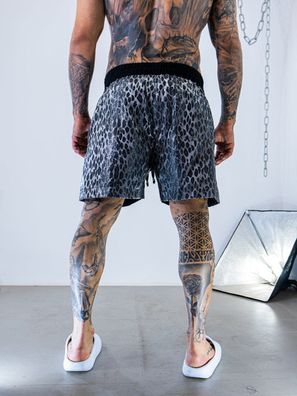 Shorts Leopard - Electric Silver