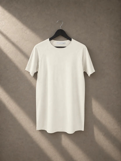 Camiseta Semi Long White Wall Bold