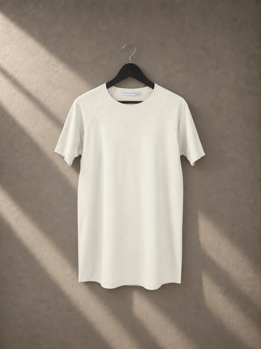 Camiseta Semi Long White Wall Bold