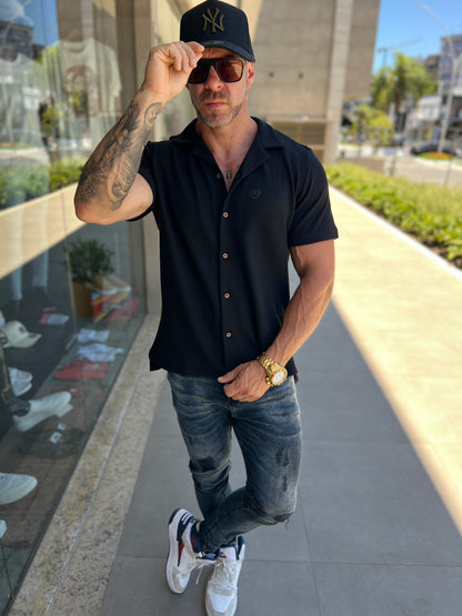 Camisa Ibiza Black - Summer 2026