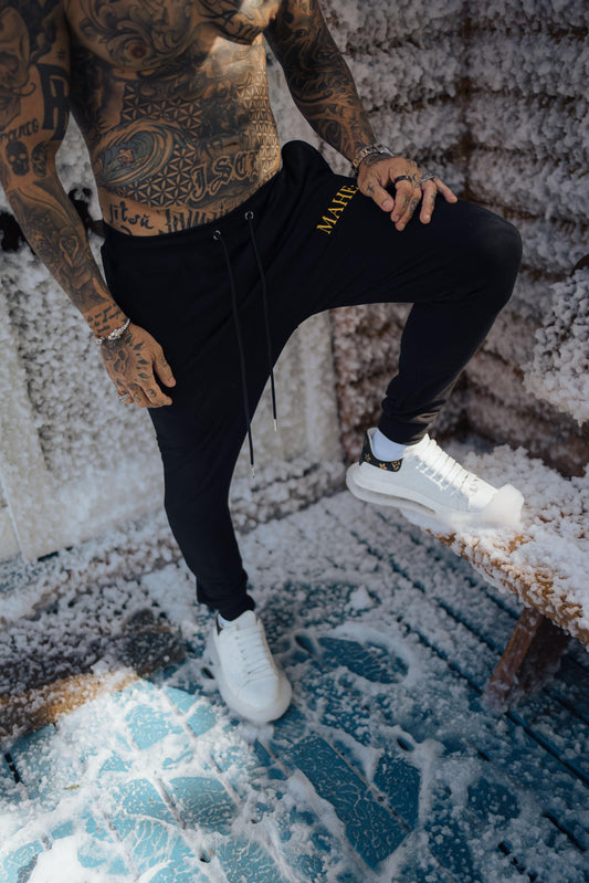 Calça Mahe Skinny Moletom Black Yellow