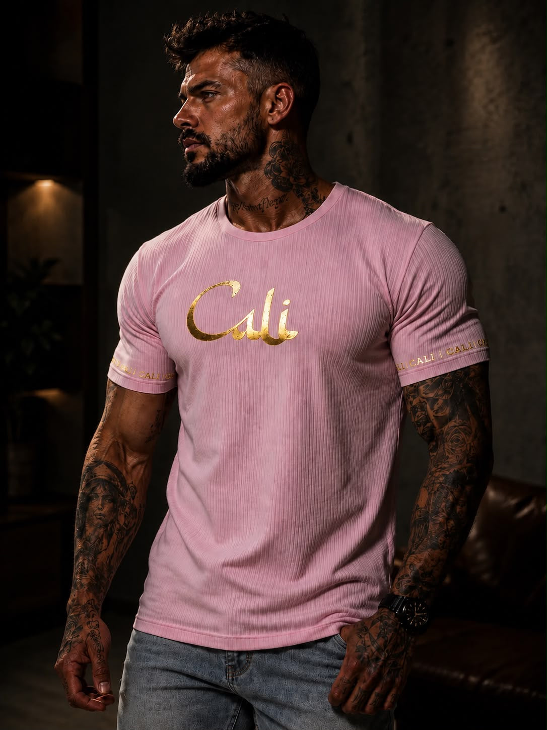 Camiseta Cali Canelada Árabe Gold