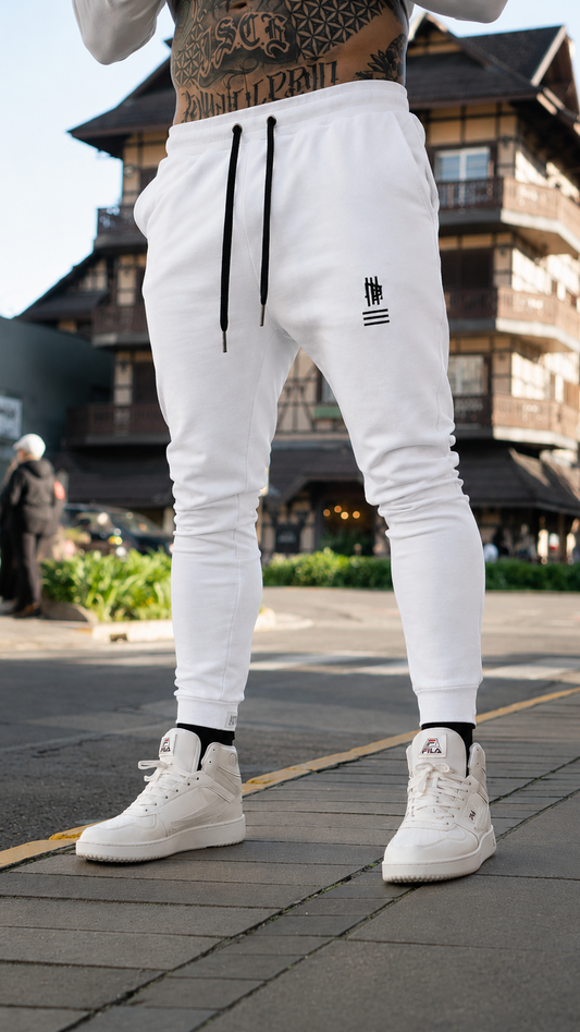 Calça de Moletom Mahe Stars White