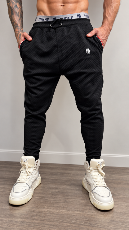 Calça Mahe Skinny Preta lista Red